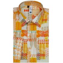 Print Yellow Shirt : Slim