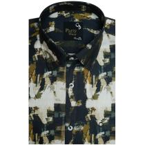 Print Black Shirt : Party