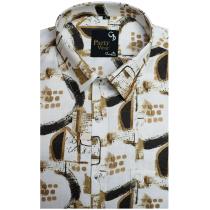 Print Cream Shirt : Party