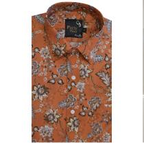 Print Rust Shirt : Party