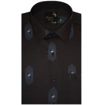 Print Blue Shirt : Party