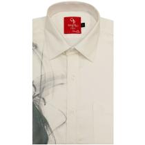 Print Blue Shirt : Party