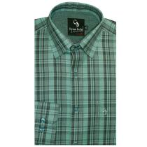 Checks Green Shirt : Business