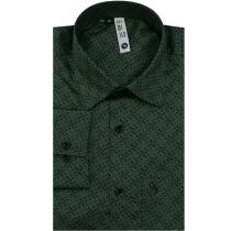 Print Dark Green Shirt : Slim