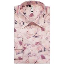 Print Pink Shirt : Slim