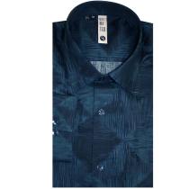 Print Dark Blue Shirt : Slim