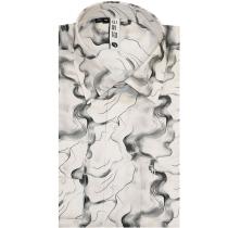 Print White Shirt : Slim