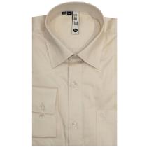 Self Design Cream Shirt : Slim