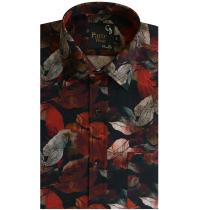 Print Rust Shirt : Party