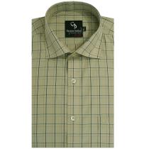 Checks Fawn Shirt : Business