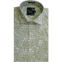 Print Green Shirt : Party