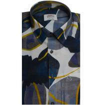 Print Blue Shirt : Ditto
