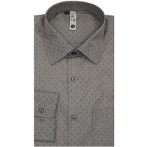 Self Design Dark Gray Shirt : Slim
