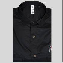 Plain Black Shirt : Slim
