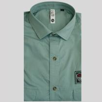 Plain Light Green Shirt : Slim