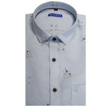 Print Blue T-shirt : Slim