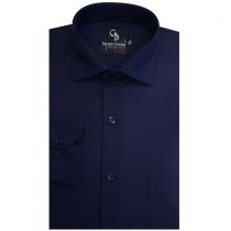 Plain Navy Blue Shirt : Business