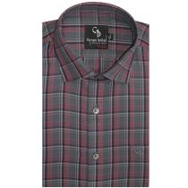 Checks Gray Shirt : Business