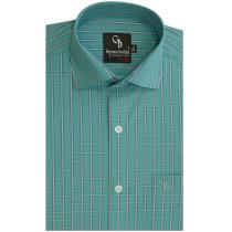 Checks Green Shirt : Business