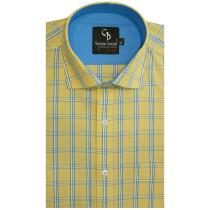 Checks Lemon Shirt : Business