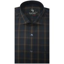 Checks Dark Green Shirt : Business