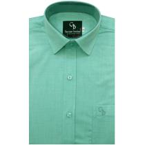 Self Design Light Green Shirt : Business