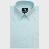 Self Design Light Blue Shirt : Business