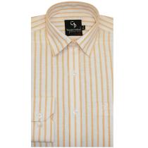 Stripes Peach Shirt : Business
