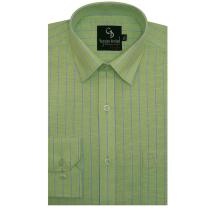 Stripes Light Green Shirt : Business