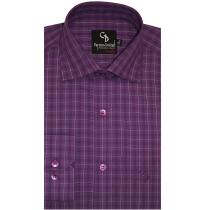 Checks Purple Shirt : Business