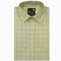 Checks Green Shirt : Business