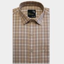 Checks Fawn Shirt : Business