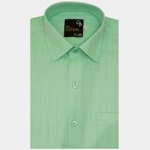 Checks Light Green Shirt : Business