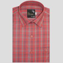 Checks Rust Shirt : Business