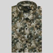 Print Brown Shirt : Party