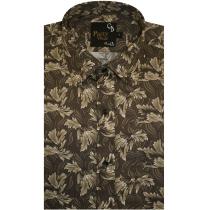 Print Brown Shirt : Party