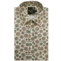 Print Cream Shirt : Party