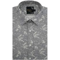 Print Gray Shirt : Party