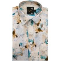 Print Cream Shirt : Party
