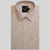 Print Peach Shirt : Party