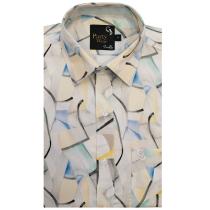 Print Cream Shirt : Party