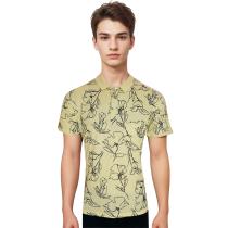 Print Cream Shirt : Regular