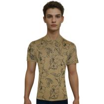 Print Khakhi T-shirt : Regular