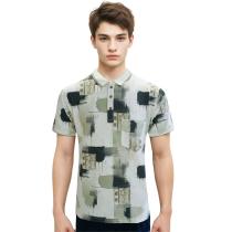 Print Green Shirt : Regular