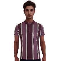 Stripes Burgandy T-shirt : Regular