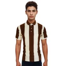 Stripes Brown T-shirt : Regular