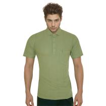 Selfdesign Green Shirt : Regular