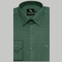 Checks Green Shirt : Business