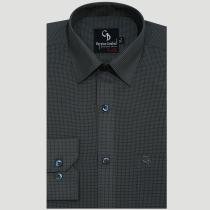 Checks Navy Blue Shirt : Business