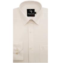 Self Design White Shirt : Business